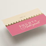 "Mandapam" - Place Cards in Carnation by Creo Study - Detail