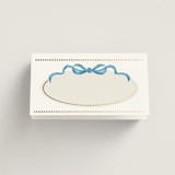 "Knightsbridge" - Place Cards in Sky by Jackie Crawford - Blank front