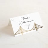 "Golden Gate Bridge" - Place Cards in Cloud by Hooray Creative - Folded with Free Guest Printing