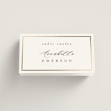"Gilded Frame" - Place Cards in Pearl by Nicole Walsh - Folded with Free Guest Printing