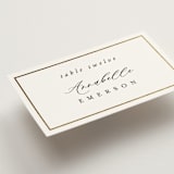 "Gilded Frame" - Place Cards in Pearl by Nicole Walsh - Detail