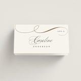 "Initialed" - Place Cards in Chantilly by Jessica Williams - Folded with Free Guest Printing