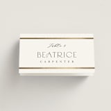 "Luster" - Place Cards in Cotton by Stacey Meacham - Folded with Free Guest Printing