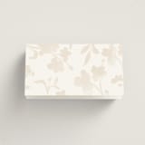 "Floral Enlace" - Place Cards in Blanc by Pati Cascino - Folded Back of Card