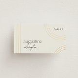 "Curves" - Place Cards in Chiffon by Amy Payne - Front with Free Guest Printing