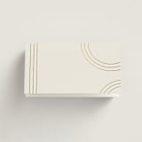"Curves" - Place Cards in Chiffon by Amy Payne - Blank front