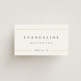 "Sophisticate" - Place Cards in Silk by Kelly Schmidt - Front with Free Guest Printing