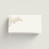 "KEIRAH" - Place Cards in Pearl by Melanie Kosuge - Blank front