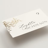 "KEIRAH" - Place Cards in Pearl by Melanie Kosuge - Detail