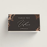 "Bliss" - Place Cards in Cocoa by Leah Bisch - Folded with Free Guest Printing