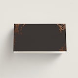 "Bliss" - Place Cards in Cocoa by Leah Bisch - Blank front