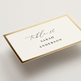 "Classic Love" - Place Cards in Vanilla by Susan Moyal - Detail