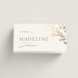 "Swoon" - Place Cards in Cotton by Carolyn Nicks - Folded with Free Guest Printing
