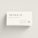 "Overlay" - Place Cards in Silk by Kelly Schmidt - Folded with Free Guest Printing