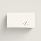 "Overlay" - Place Cards in Silk by Kelly Schmidt - Blank front