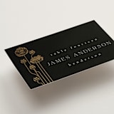 "Nouveau flowers" - Place Cards in Onyx by Ana de Sousa - Detail