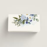 "Layered florals" - Place Cards in Serenity by Susan Moyal - Folded Back of Card