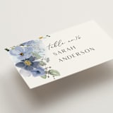"Layered florals" - Place Cards in Serenity by Susan Moyal - Detail