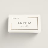 "Balanced" - Place Cards in Milk White by Robin Ott - Folded with Free Guest Printing