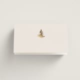 "Vista" - Place Cards in Fallen Snow by Robin Ott - Blank front