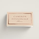 "Romantic Frame" - Place Cards in Peony by Wildfield Paper Co - Folded with Free Guest Printing