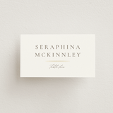 "Classic Line Frame" - Place Cards in Silk by Wildfield Paper Co - Front with Free Guest Printing