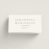 "Classic Line Frame" - Place Cards in Silk by Wildfield Paper Co - Folded with Free Guest Printing