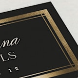 "Formal" - Place Cards in Onyx by Jessica Williams - Detail