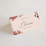 "Autumn Hymnal" - Place Cards in Blush by Leah Bisch - Folded with Free Guest Printing