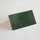 "evergreen" - Place Cards in Shamrock by Leah Bisch - Folded Back of Card