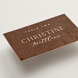 "Woodland Hills" - Place Cards in Copper by Eric Clegg - Detail