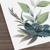 "Soft Greenery" - Place Cards in Twilight by Susan Moyal - Detail