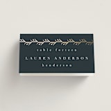 "For Eternity" - Place Cards in Midnight by Ana de Sousa - Folded with Free Guest Printing