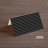 "Initially Yours" - Place Cards in Salt by Hooray Creative - Folded Back of Card