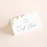 "far and away" - Place Cards in Lily by Design Lotus - Folded with Free Guest Printing