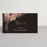 "Embracing" - Place Cards in Autumn by Susan Moyal - Front with Free Guest Printing