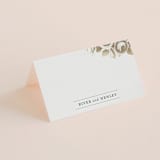 "Beloved" - Place Cards in Mist by Design Lotus - Blank front