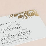 "Beloved" - Place Cards in Mist by Design Lotus - Detail
