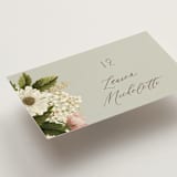 "Floral Tribute" - Place Cards in Moss by Chris Griffith - Detail