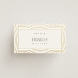 "Moderne" - Place Cards in Alabaster by Pixel and Hank - Front with Free Guest Printing