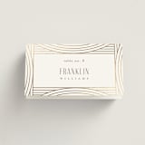 "Moderne" - Place Cards in Alabaster by Pixel and Hank - Folded with Free Guest Printing