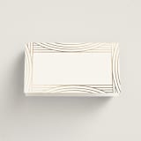 "Moderne" - Place Cards in Alabaster by Pixel and Hank - Blank front
