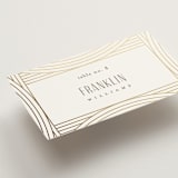 "Moderne" - Place Cards in Alabaster by Pixel and Hank - Detail