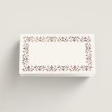 "Islamic Arch" - Place Cards in Scarlet by Sabrin Deirani - Blank front