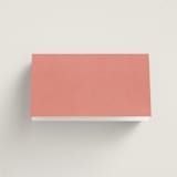 "Birds of Paradise" - Place Cards in Coral by Julie Hebert - Folded Back of Card