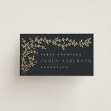 "Beautiful Chuppah" - Place Cards in Midnight by Ana de Sousa - Front with Free Guest Printing