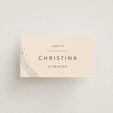 "Stefana" - Place Cards in Linen by Maria Hilas-Louie - Front with Free Guest Printing