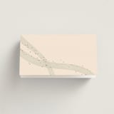 "Stefana" - Place Cards in Linen by Maria Hilas-Louie - Folded Back of Card