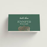 "Celtic Love Knot" - Place Cards in Clover by Kerry Doyle - Folded with Free Guest Printing