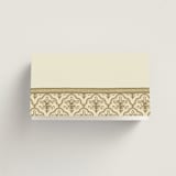 "Aatreya" - Place Cards in Marigold by Pati Cascino - Folded Back of Card